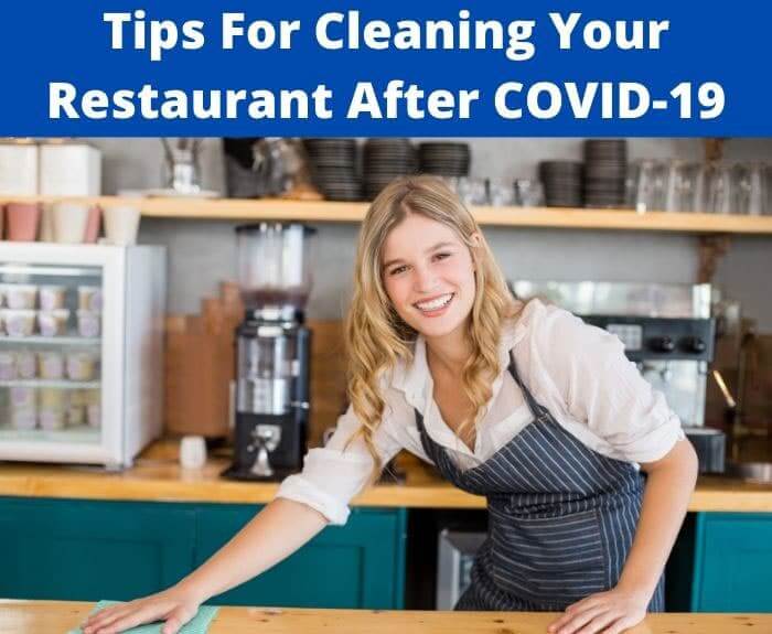 tips for cleaning restaurant after COVID-19
