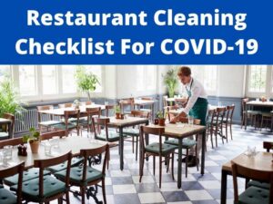 restaurant cleaning checklist