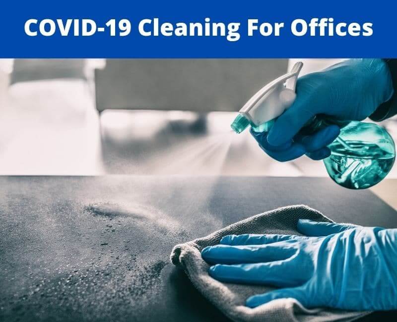 how to covid clean an office